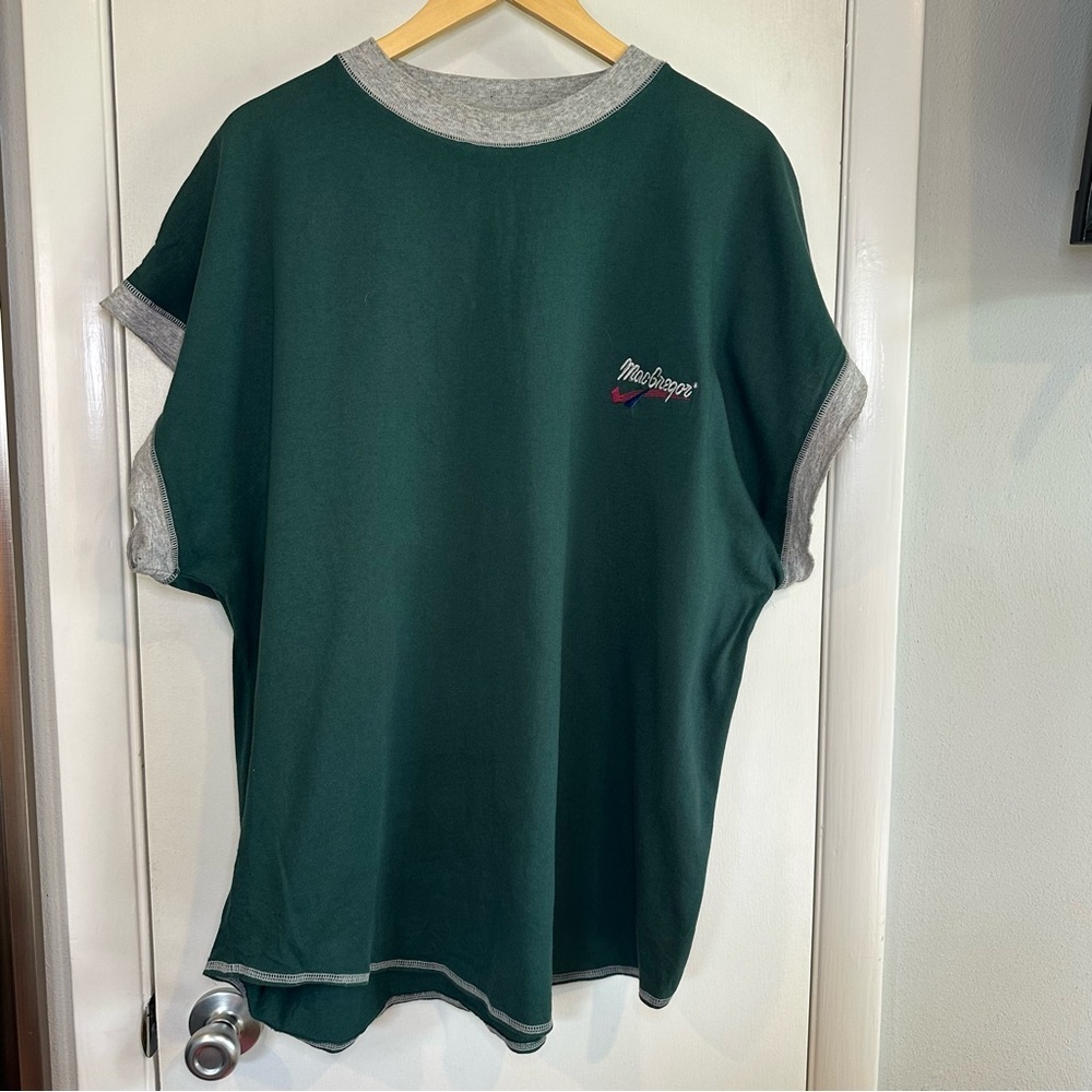 MacGregor Vintage 90s T-Shirt. Size: 2X. Dark Green and Gray. - Picture 1 of 8
